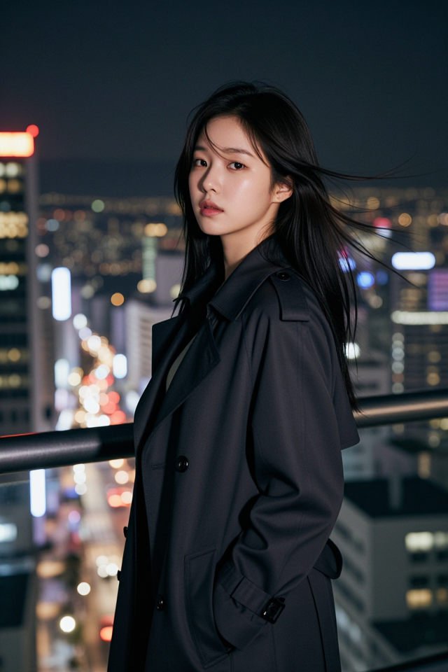 불빛 아래의 시선