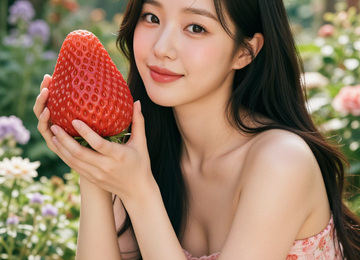 딸기 정원의 소녀