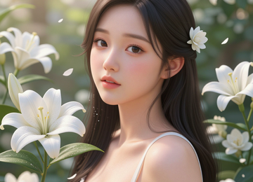 하얀 꽃잎의 속삭임
