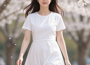 꽃잎 날리는 공원