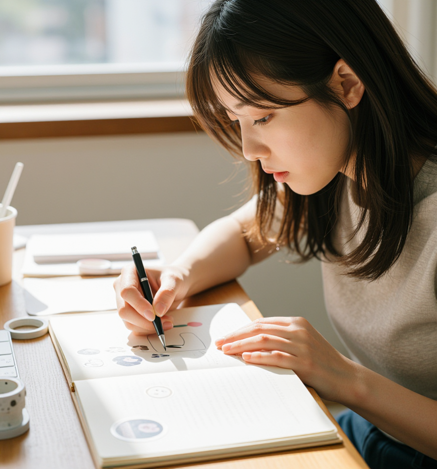 다꾸하는 오후의 책상
