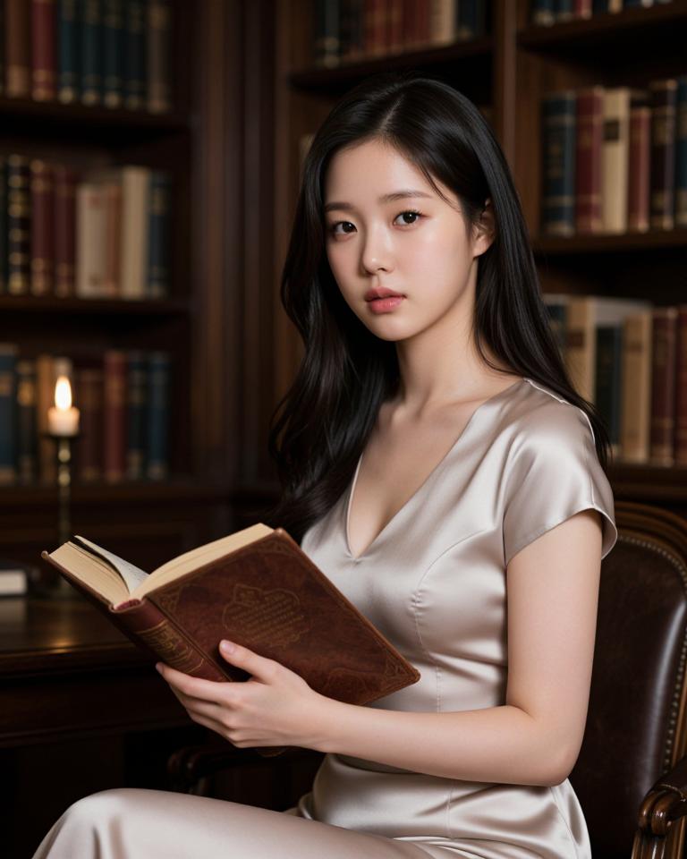 도서관의 우아한 사색