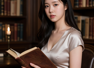 도서관의 우아한 사색