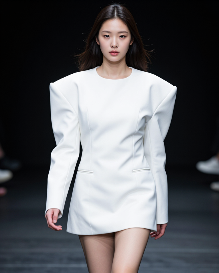 런웨이 위의 강렬한 시선