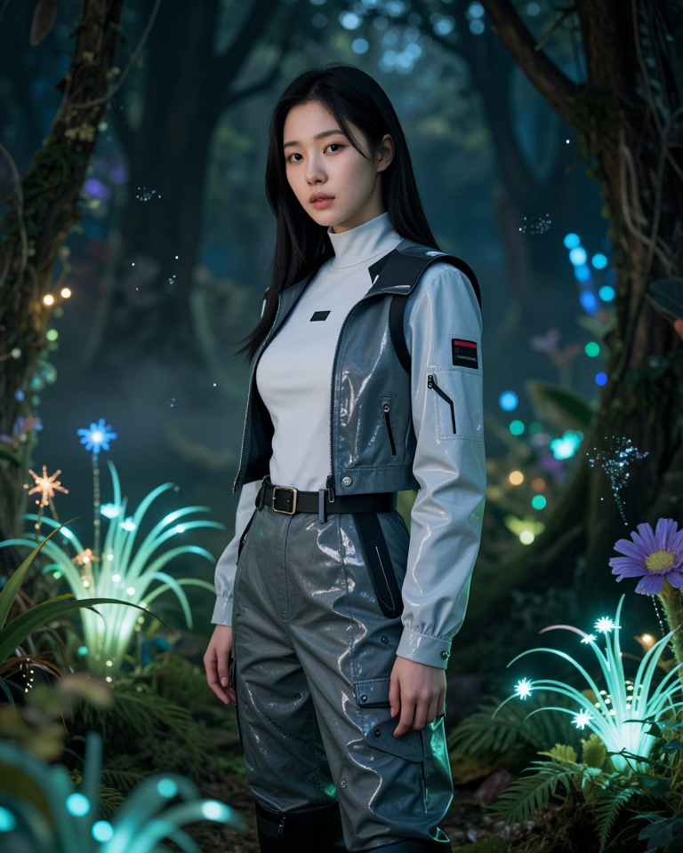 네온 숲의 탐험가