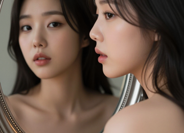 거울 속의 낯선 순간