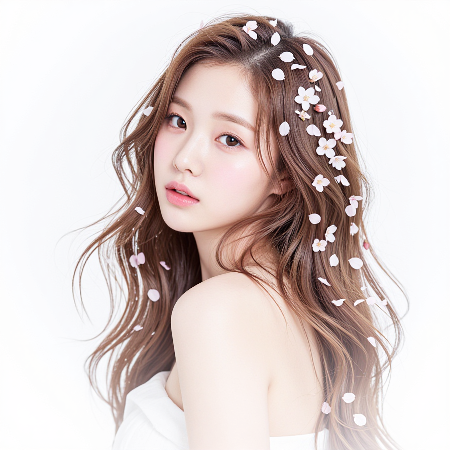 벚꽃 머리카락