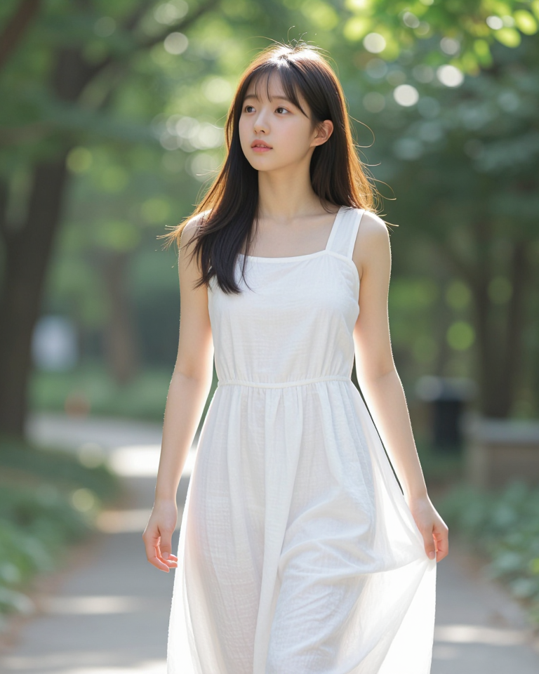 햇살 아래 소녀