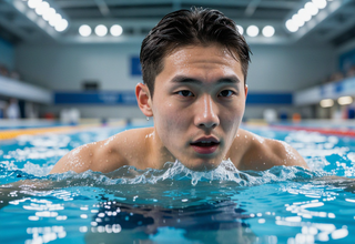 아시안게임 수영 남자 800m 자유형, 김준우 선수 공동 은메달 획득