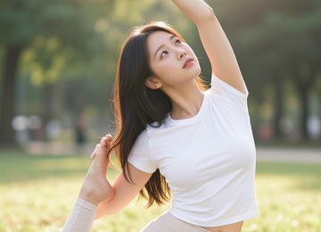 햇살 아래 스트레칭