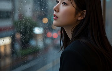 비 내리는 창가