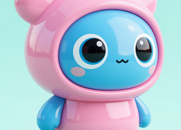 반짝이는 플라스틱 인형