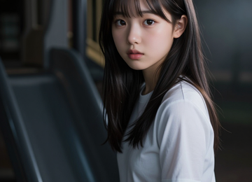 미끄럼틀 아래의 시선