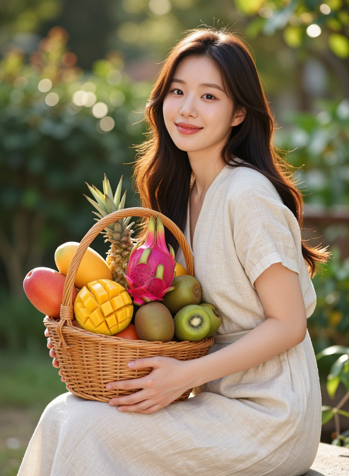 과일 바구니와 여름