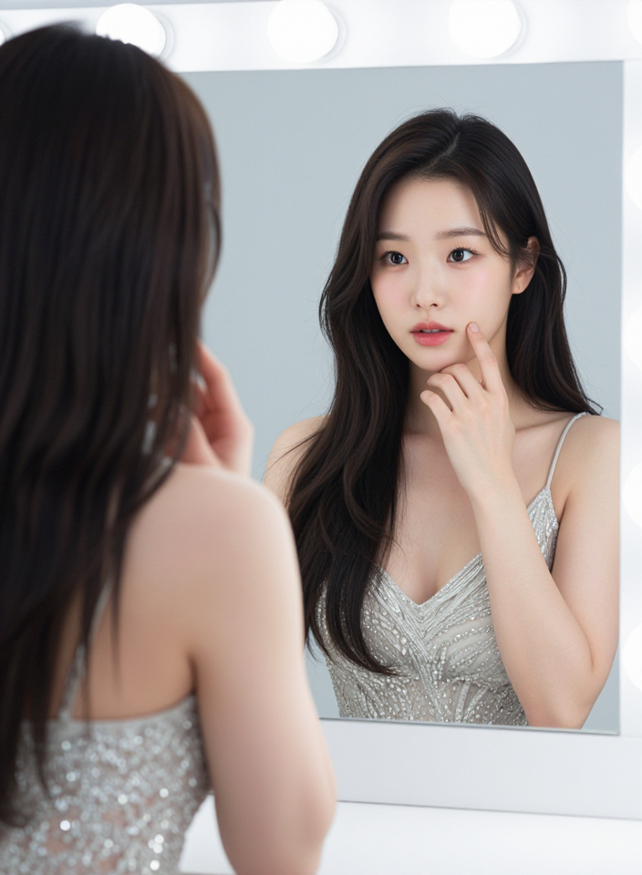 글램 거울샷