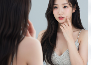 글램 거울샷