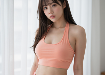 상큼한 코랄 룩