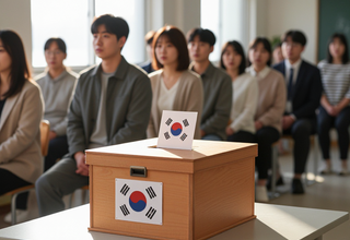 BTS 진도 한 표... 사진으로 보는 제9회 지방선거 투표 현장