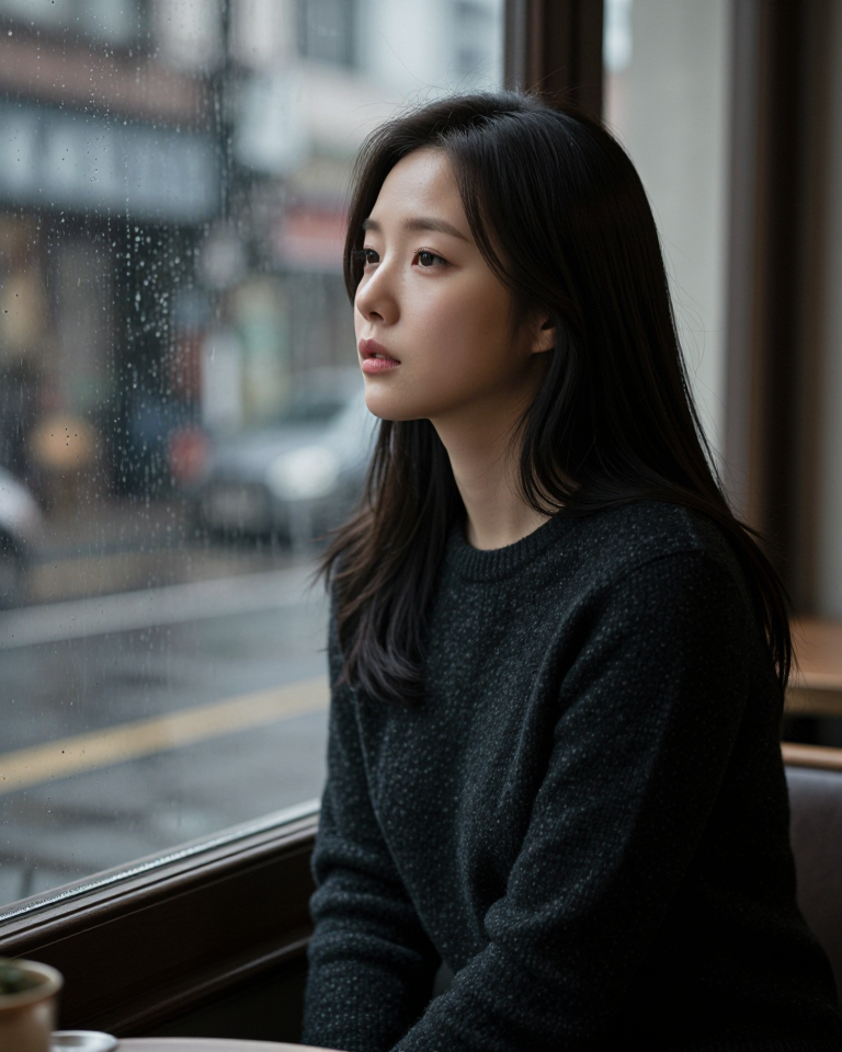 창가의 고독한 오후