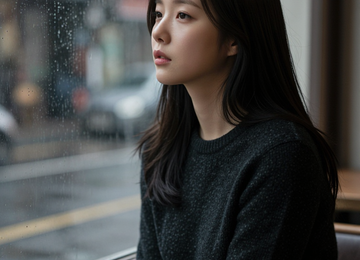 창가의 고독한 오후