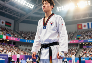 아시안게임 태권도 품사 남자 개인전, 윤규성 선수 금메달 쾌거!