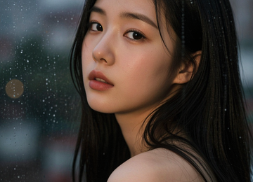 비 오는 창가
