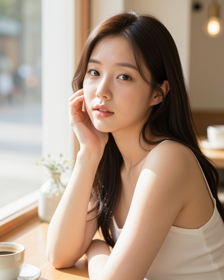 오후의 햇살과 카페