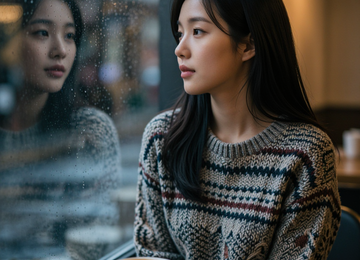 비 오는 날의 카페