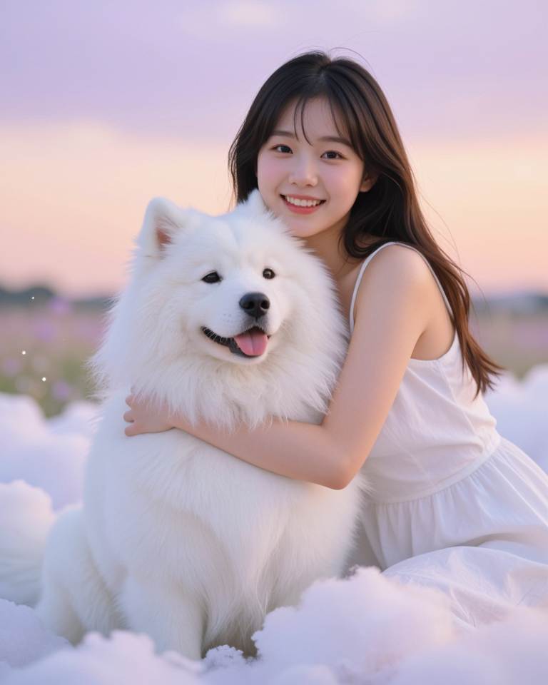 구름 강아지랑 나