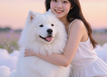 구름 강아지랑 나