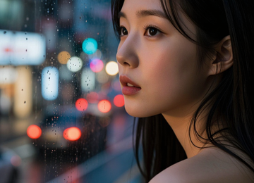 비 내리는 서울의 밤