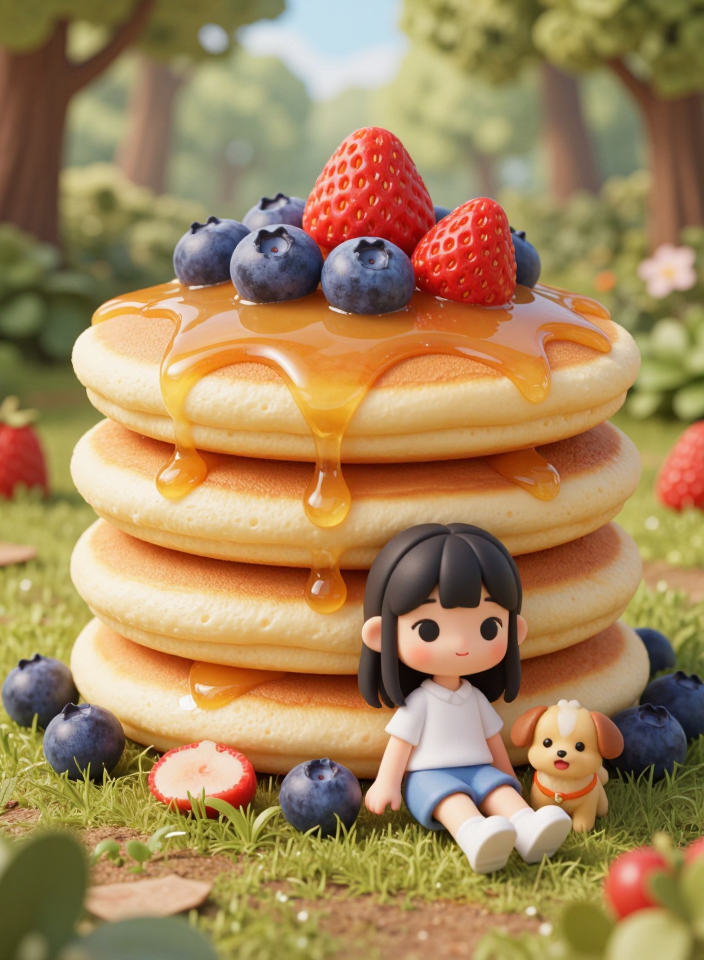 거대 팬케이크와 친구