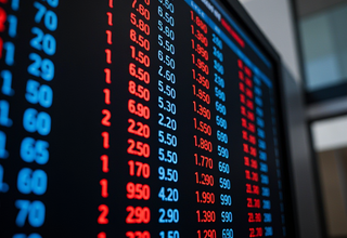 KOSPI 200 종가 현황: 주요 대형주 중심의 하락세 지속