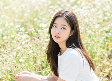 꽃밭 속의 소녀