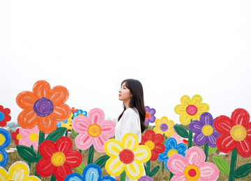 꽃밭 속의 소녀