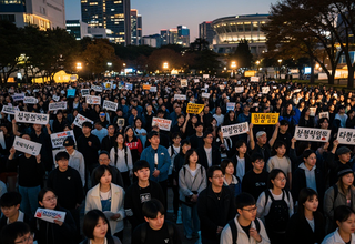 투표용지 부족 논란, 재선거 요구 시위 23일째 계속돼!