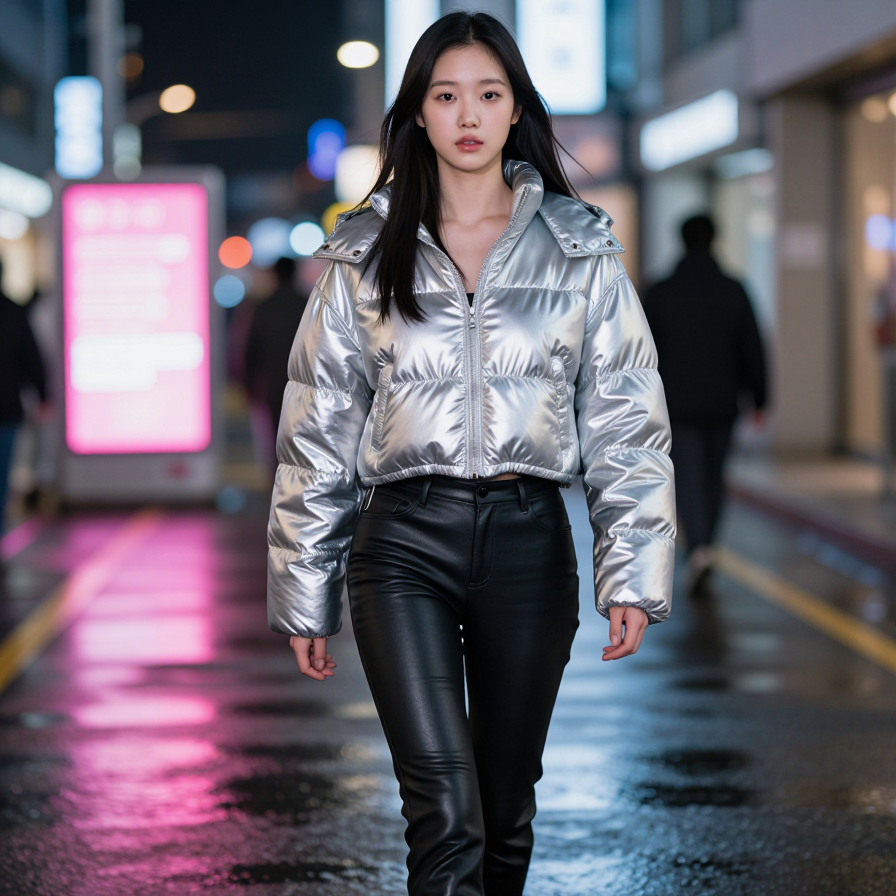 서울의 밤과 실버 재킷
