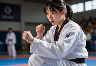 [아시안게임] 정하은 선수, 태권도 품사 여자 개인전 금메달 획득