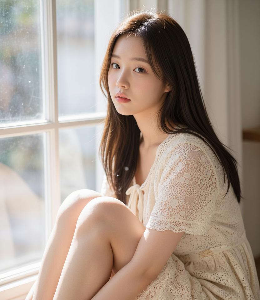 햇살 아래 소녀