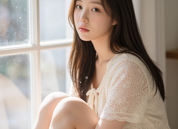 햇살 아래 소녀