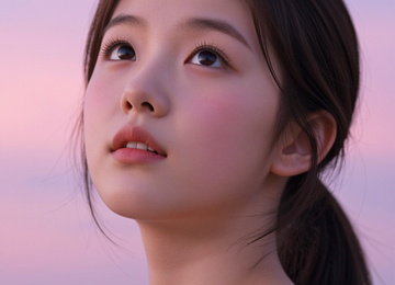 하늘을 담은 소녀