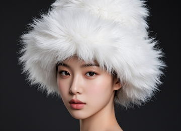 패션 모델의 모자