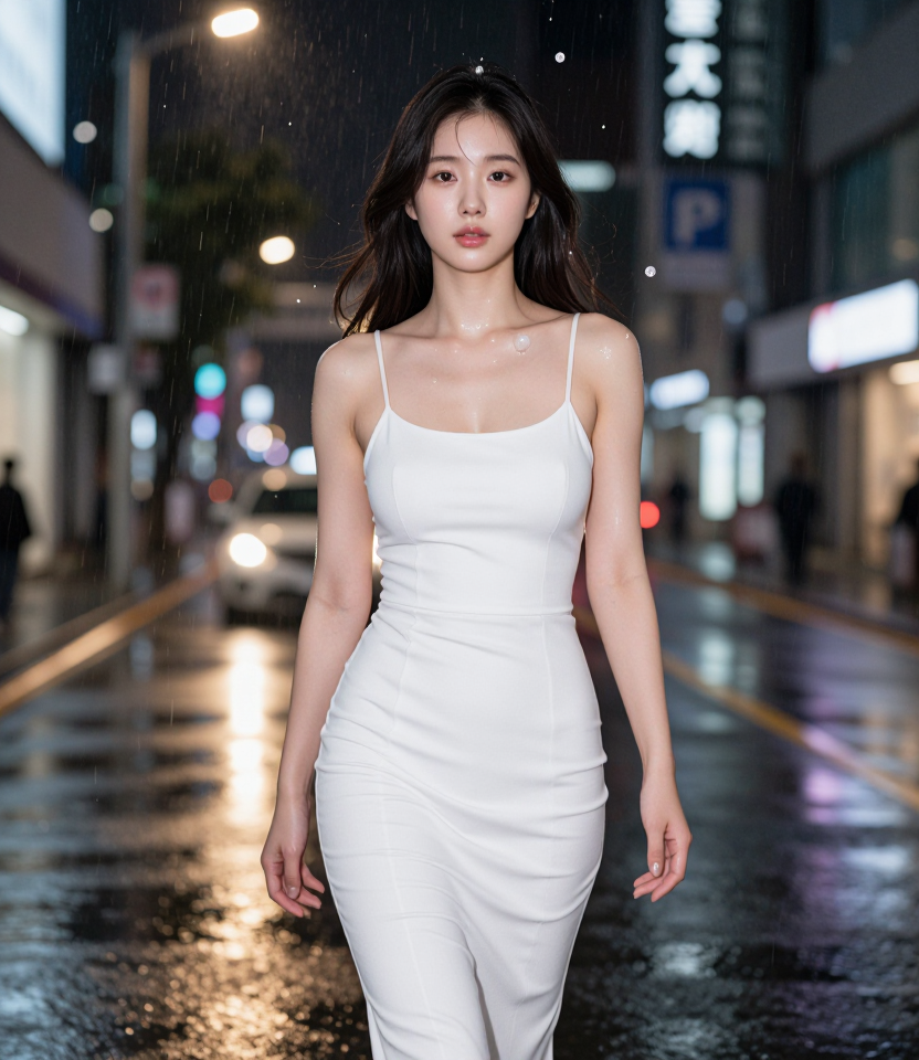 진주로 내리는 비