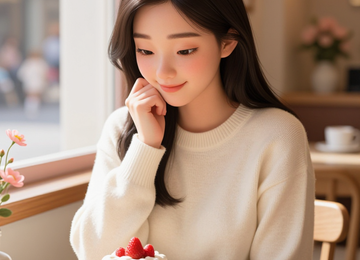햇살 가득한 카페의 오후