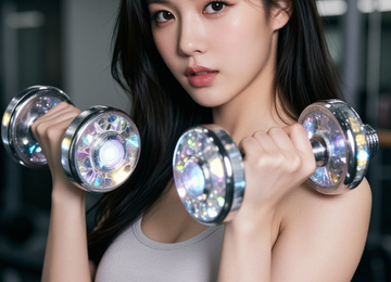 크리스탈 덤벨과 여신