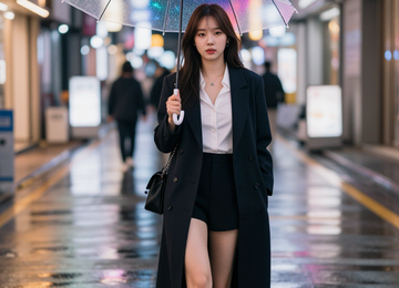네온 거리의 패셔니스타