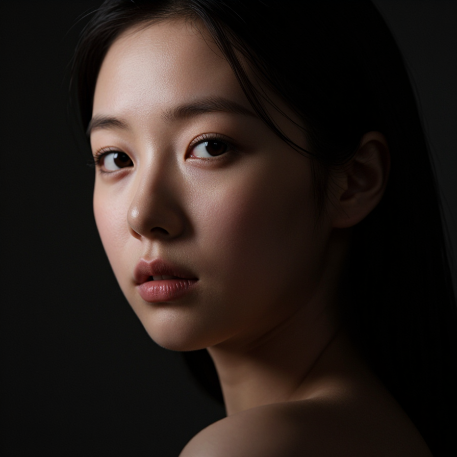 어둠 속의 눈빛