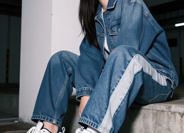 스트릿 스니커즈와 소녀