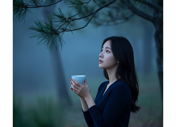 안개 낀 숲의 차 한 잔
