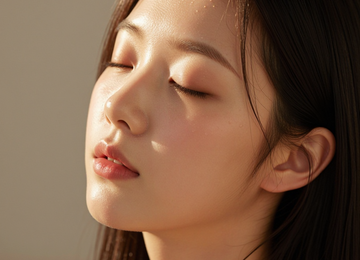 빛을 머금은 피부
